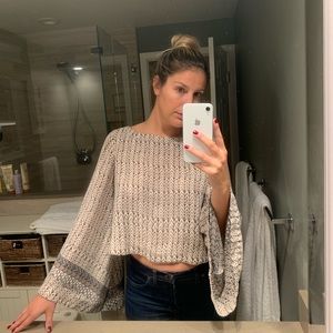 Free People Bell Sleeve Crop